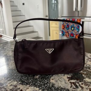 Vintage plum Prada Nylon bag.